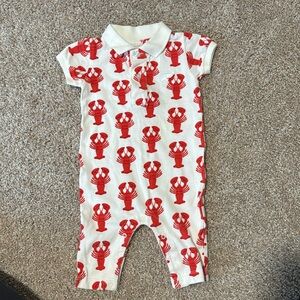 Monica and Andy Lobster Polo Romper